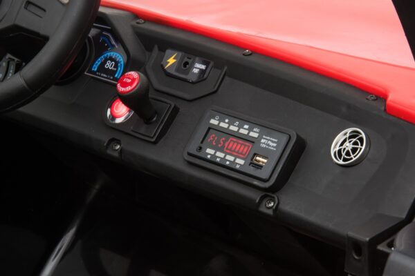 24V Beach Buggy Sahara 4WD Electric Red - Image 8